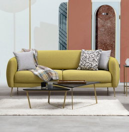 Atelier Del Sofa Sevilla 3 Seater - Yellow